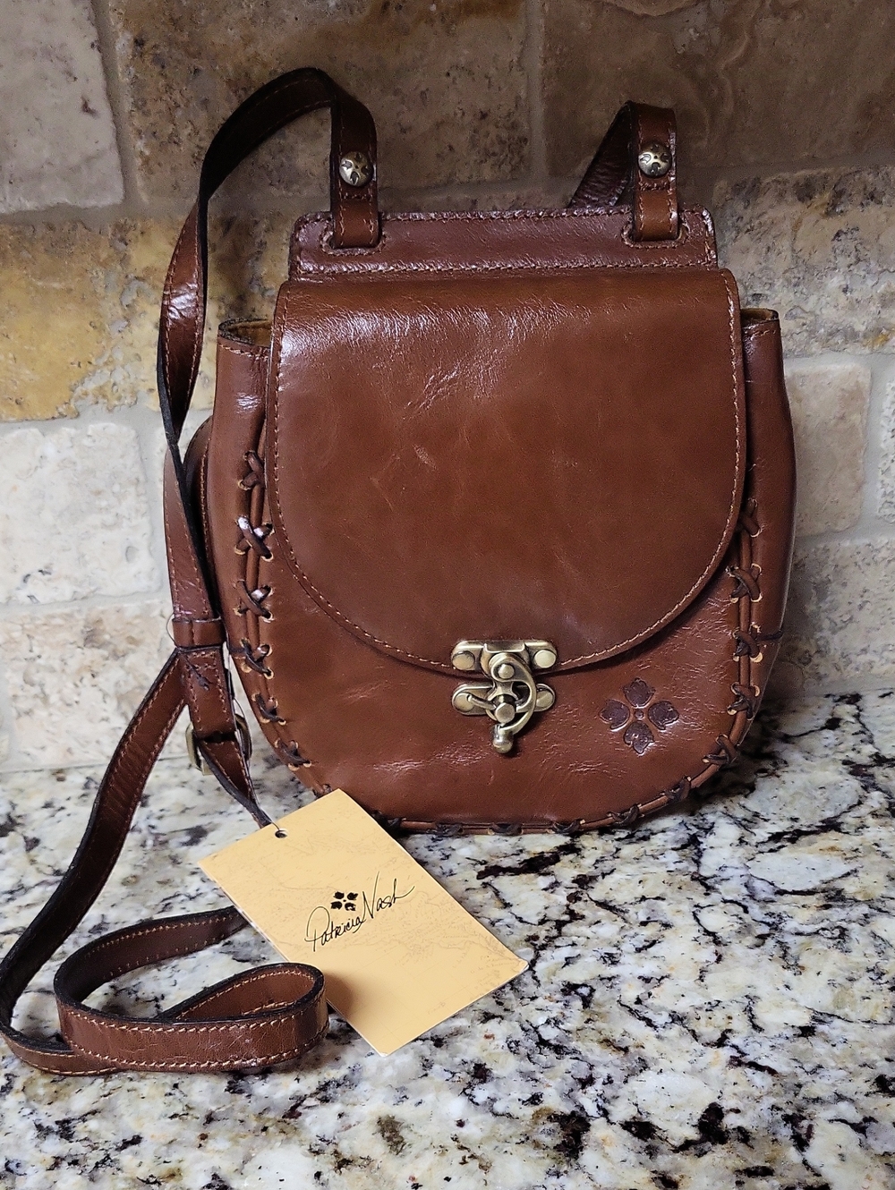 Patricia Nash Rossi Crossbody Saddle Bag